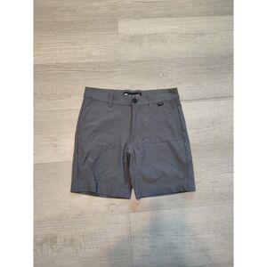Travis Mathew Kids Hybrid Shorts Athletic Golf Casual Gray Boys Size 12 Chino
